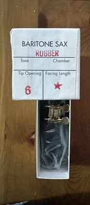 Otto Link OLR-405-6*, бари-саксофон резиновый MPC 6*, новый из старых запасов, нераспечатанная упаковка. - Изображение 1 из 4
