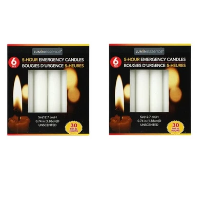2 Pack Emergency Candles Luminessence Long-burn Candle 6ct - Image 1 of 3