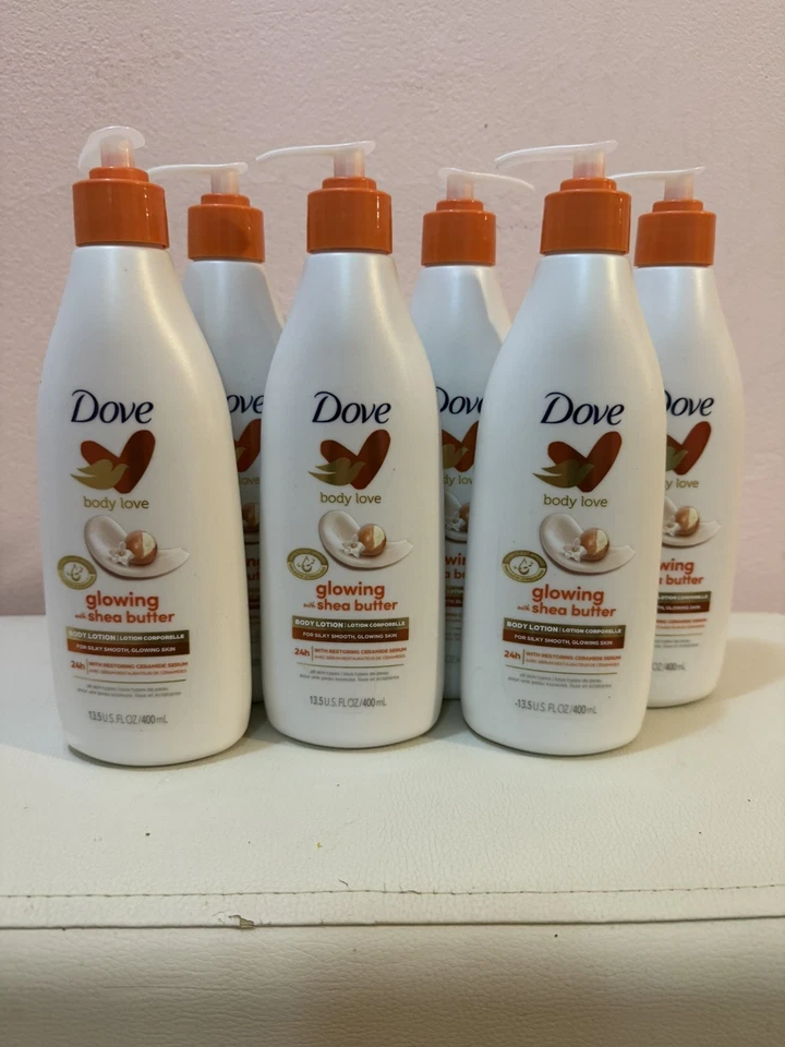Dove Body Love Glowing Lotion with Shea Butter . Pack of 6.  13.5 Fl Oz Ea - Image 1 of 1
