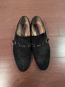 Cesare Paciotti Black Suede Dress Shoes Men’s 9 Made in Italy - Picture 1 of 6