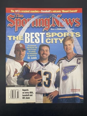 2000 Sporting News Aug 14 Best Sports City St. Louis Newsstand High Grade - Image 1 of 3