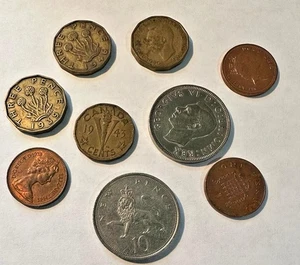 Vintage English UK Coins Lot,1943 & up - Bild 1 von 1