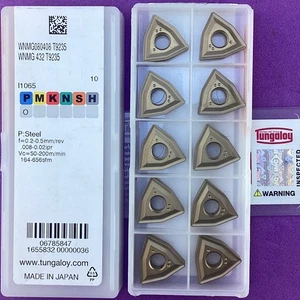 10pc  TUNGALOY    WNMG 080408   WNMG 432  Carbide Inserts; T9235🎯Machinist - Picture 1 of 2