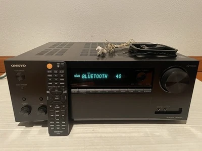 Onkyo TX-NR595 7.2 Channel Home Theater Bluetooth 4K AV Stereo Receiver Bundle - Image 1 of 4