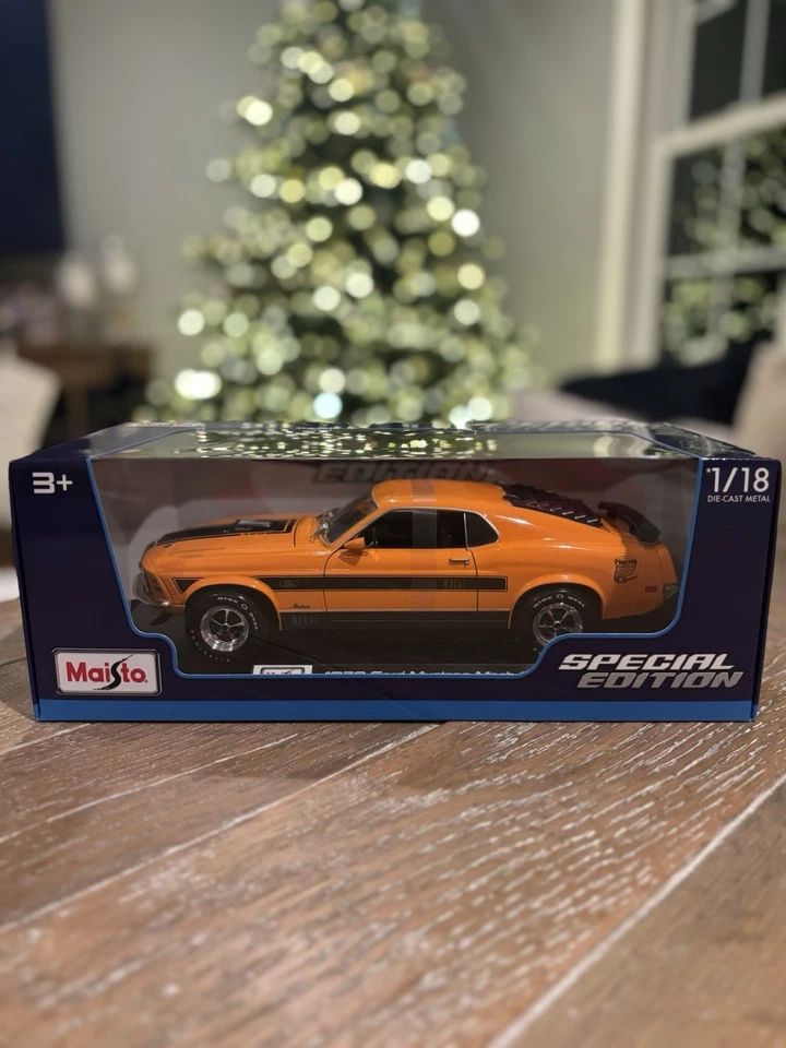 Maisto 1970 福特野马 Mach 1 | 橙色 1: 18 | 免运费!! — 第 1/1 张图片