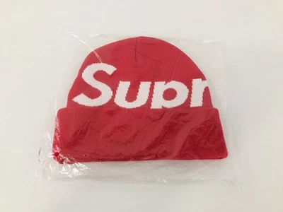 Gorro rojo Supreme Big Logo FW24 cachemir Foto 1 de 3