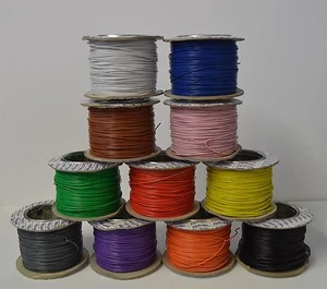 10 METERS MODEL RAILWAY WIRE - 1.4 AMP - BIG RANGE OF COLOURS - MODEL TRAINS - Picture 1 of 23