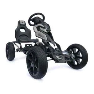 Tret-Gokart Scout grau – für Kinder 5–12 J., EVA-Räder, Handbremse - Bild 1 von 3