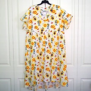 NWT Disney Cruise Lines Minnie Mouse Size Lg Yellow & White Sun Dress - Picture 1 of 7