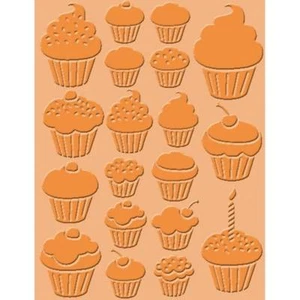 Prägeschablone Embossing Folder Cupcake Muffin Prägefolder NEU - Bild 1 von 1