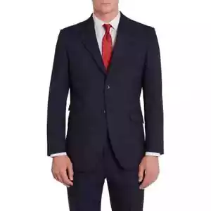 Howick Branson Fine Stripe Suit Jacket - Navy / 42S - Picture 1 of 4