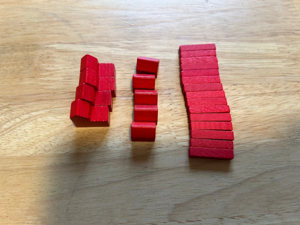 Peça de reposição Settlers Of Catan 3061 ~ Assentamentos e estradas Red Cities - Imagem 1 de 1