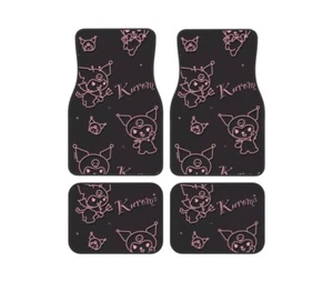 Car Floor Mat 4-set Anime Kuromi waterproof Cute From Japan - Picture 1 of 6