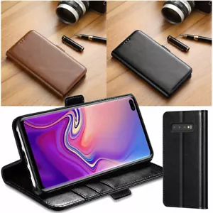 Stoßfeste Leder Tasche Hülle für Samsung Galaxy S10 S20 S21 S22 Plus S22 Ultra - Bild 1 von 28