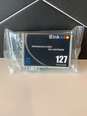 EZ INK BRAND FOR 127 black  C Cyan Cartridge NEW - Image 1 of 3
