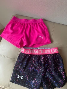 Under Armour | Play Up Shorts | Girls /PUMA SHORTS 4T/XXS - Picture 1 of 3