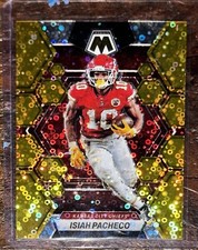 2023 Panini Mosaic GOLD DISCO Isiah Pacheco /10 No.110 *MASONCARDS*