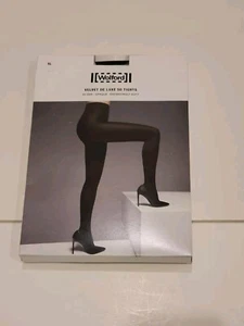 Wolford velvet De Luxe 50 10687 black XL new in box - Picture 1 of 3