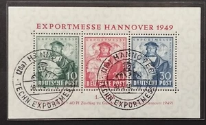 1949 Germania BIZONA Mini foglietto1a Firmato VAL.cat.240€ Usato (awei114 - Foto 1 di 2