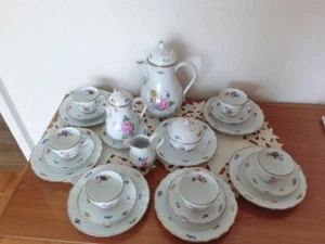 Hutschenreuther Dresden Moritzburg Kaffee-+Moccaservice Goldrand - Bild 1 von 12