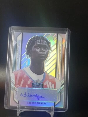 2021-22 Leaf Metal Portrait Auto Silver Rainbow Adrame Diongue #PA-AD1 Auto - Image 1 of 2