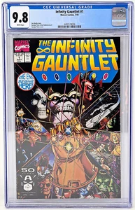 Marvel Comics The Infinity Gauntlet #1 luglio 1991 CGC 9,8 quasi nuovo/nuovo di zecca (NUOVO/MT) - Foto 1 di 8