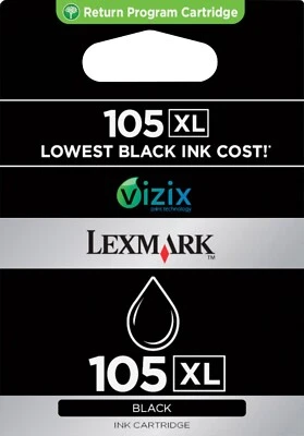 New Genuine Lexmark 105XL Black Ink Cartridge Prestige Pro805 - Image 1 of 3