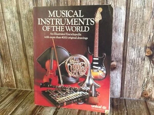 MUSICAL INSTRUMENTS of the WORLD - LARGE BOOK - UNICEF PAPERBACK PUBLICATION - Foto 1 di 7