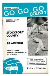 Stockport County v Bradford 1966/67 Division 4 - Picture 1 of 1