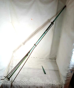 Vintage 53” in. Copper Lightning Rod With 3 Leg Stand Green - Picture 1 of 4