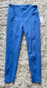 Legging Yogalicious Lux "Race Me" Azul Cintura Alta 7/8 Súper Suave Talla M - Imagen 1 de 9