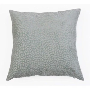 Gray Throw Pillow, 20"x20" Harbor Gray Accents Decorative Throw Pillow. Velvet - Picture 1 of 3