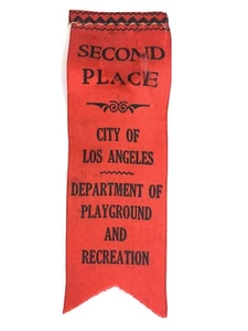 VTG Early Rare City Of Los Angeles DEPARTMENT OF PLAYGROUND AND RECREATION Award - Picture 1 of 11