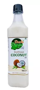 Deshi Drops Pure & Unrefined Cold Pressed Virgin Coconut Oil | 500 ML - Picture 1 of 2