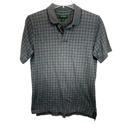 Talla M David Taylor Polo Ventana Cuadros Camisa Para Hombres Gris Negro Blanco Nuevo Foto 1 de 4