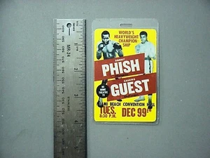 Phish backstage pass Laminated Authentic Muhammad Ali - Sonny Liston 1999 !! - Picture 1 of 1