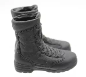 1/6 BBI LAPD Police Officer West Black Boots For 12" Figures 1:6 (Foot Type) - Picture 1 of 8