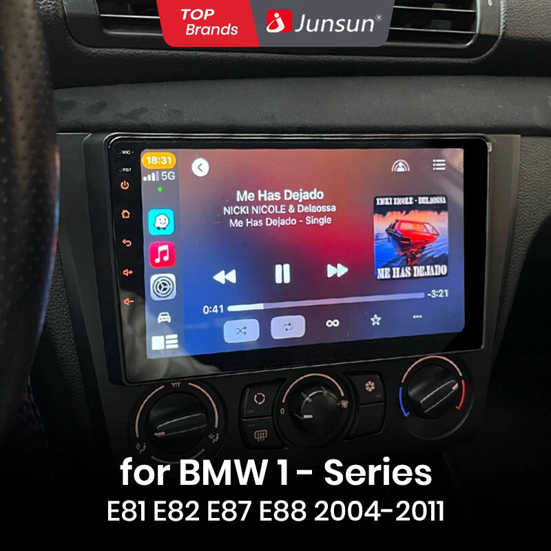 Für BMW 1er E81 E82 E87 E88 2004-2011 Android Autoradio Carplay Navi GPS Kam DE - Bild 1 von 4