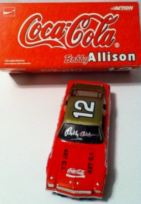 BOBBY ALLISON #12 Autographed 1974 Coca-Cola Chevy Malibu 2000 Action 1/24 NoCoa - Image 1 of 4