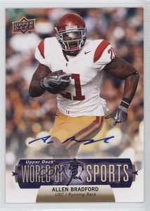 2011 Upper Deck World of Sports Auto Allen Bradford #127 Rookie Auto RC