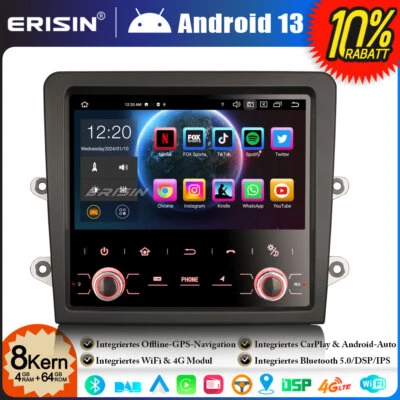 8-Kern Android 13 DAB+64GB Autoradio GPS Navi für Porsche Cayman Boxster 718 911 - Bild 1 von 4