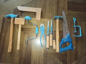 Kids Tool Set Handy Andy Tools Incomplete Set Blue No Tool Box - Picture 1 of 6