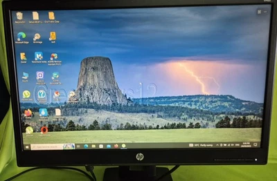 HP VH22 21.5" Slim Full HD 1920 X 1080p Monitor DVI, DP, VGA With Stand - Image 1 of 4
