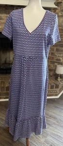 Boden Damen Kurzarm Melissa Jerseykleid US Größe 14L Geometrisches Muster - Bild 1 von 7