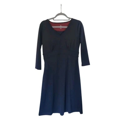 Isis for Women Classic LBD 3/4 Sleeve Stretchy Knee Length Black Dress, Small - Image 1 of 4