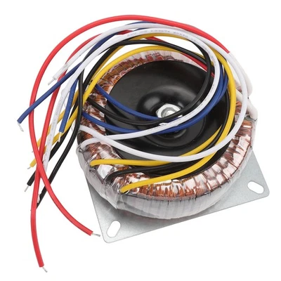 Toroidal Transformer AC Dual 28V Dual 12V Pure Copper Tube Amplifiers Transf Kit - Image 1 of 4