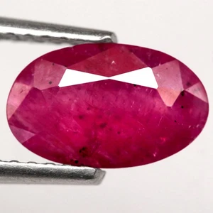 1.48Ct. Natural Gemstone Ruby Top Red Pink Oval Unheated Tanzania Sparkling - Picture 1 of 7