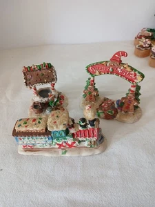 Vintage 2005 Gingerfrost Lane Christmas Village Figurines, 3pc - Picture 1 of 6
