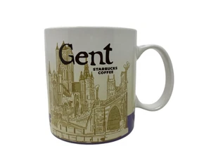 Starbucks Global Gent Mug Belgium St Nicholas Church Flanders Ghent 16 fl oz - Picture 1 of 6