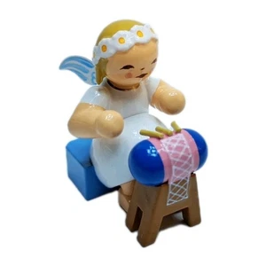 Wendt & Kühn - Margeritenengel mit Klöppelsack 634/70/35 - Rarität -NEU & OVP - Picture 1 of 2